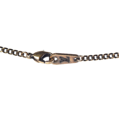 Louis Vuitton Twig LV Pendant Necklace Gold 5 of 5