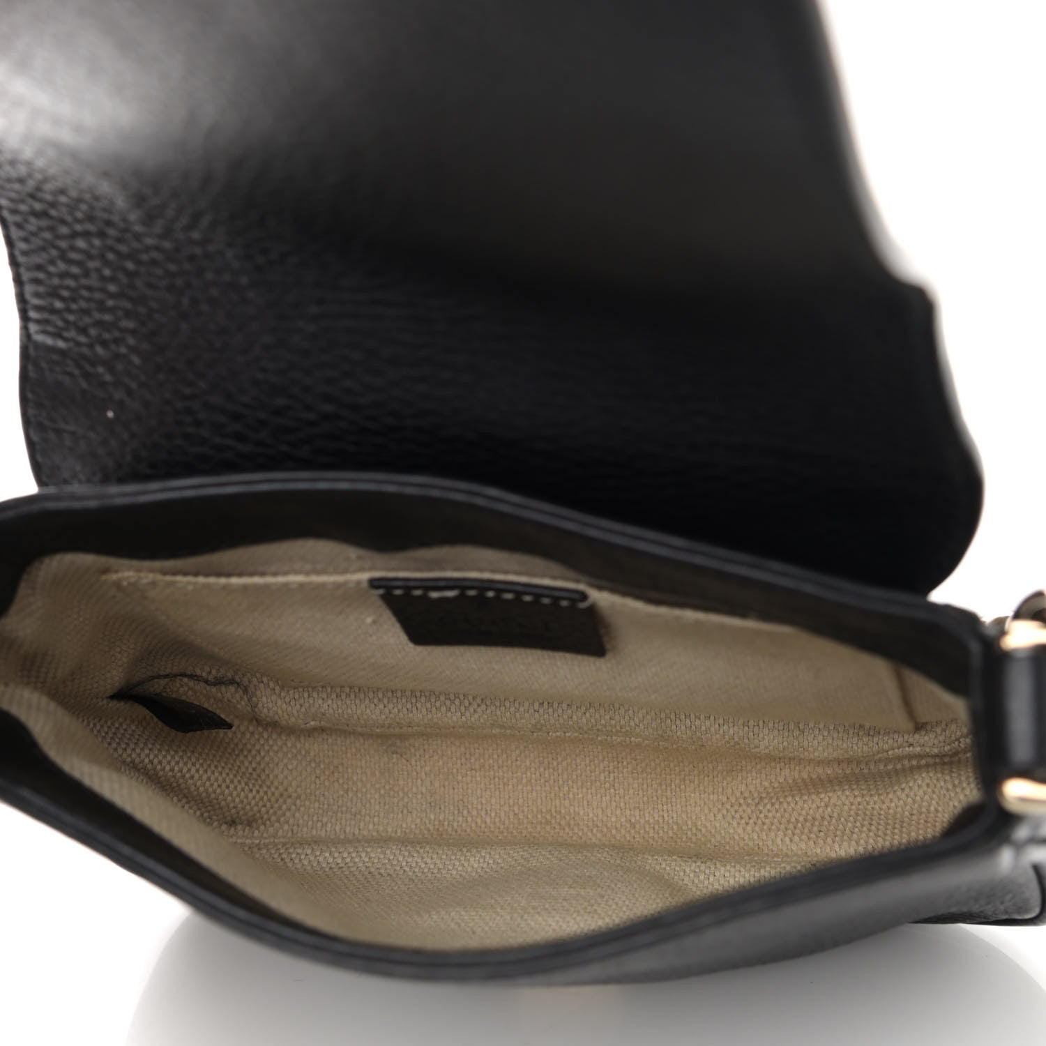 Gucci Pebbled Calfskin Small Soho Flap Crossbody Black 5 of 12