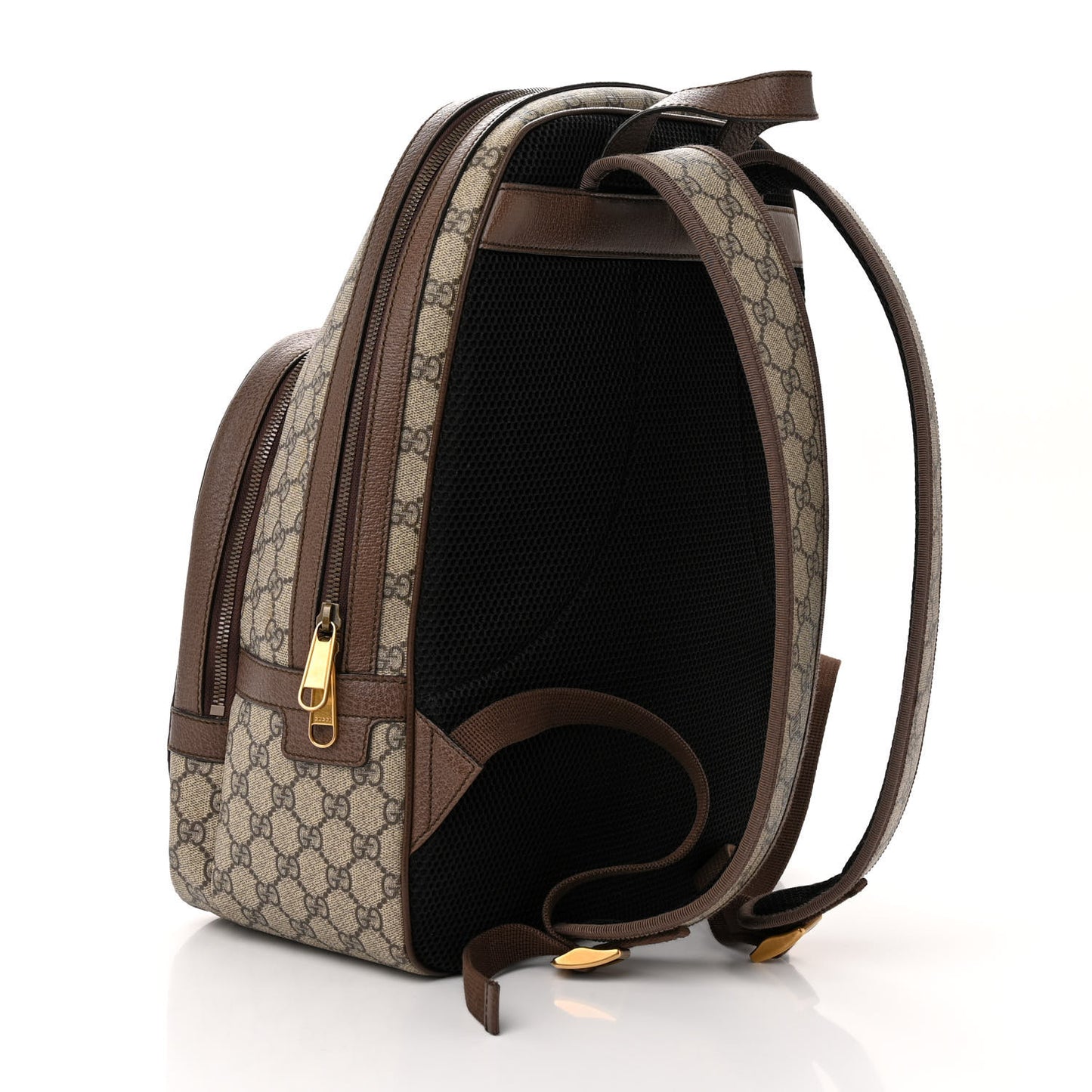 GG Supreme Monogram Medium Ophidia Day Backpack Brown