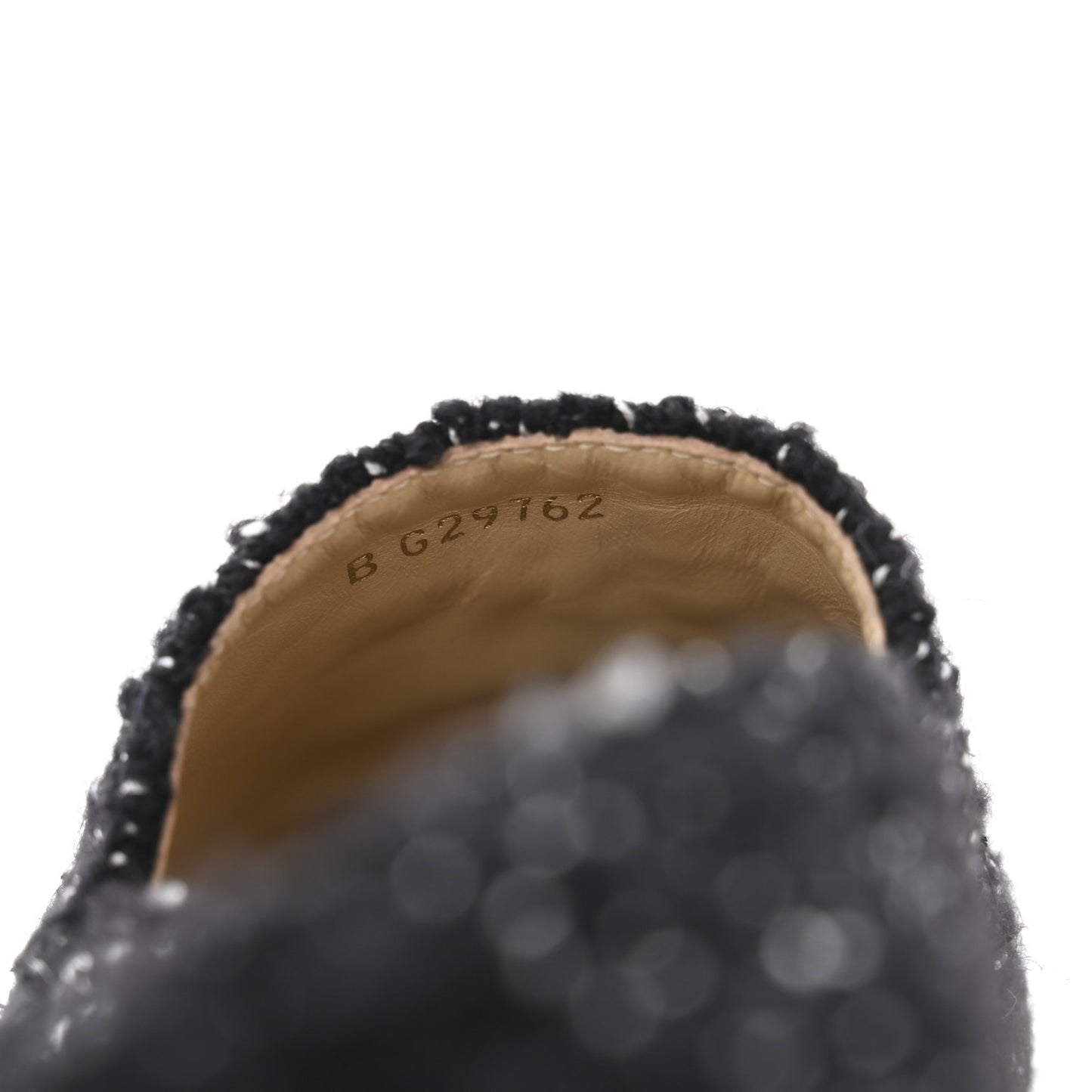 Metallic Lambskin Tweed CC Espadrilles 39 Black Silver