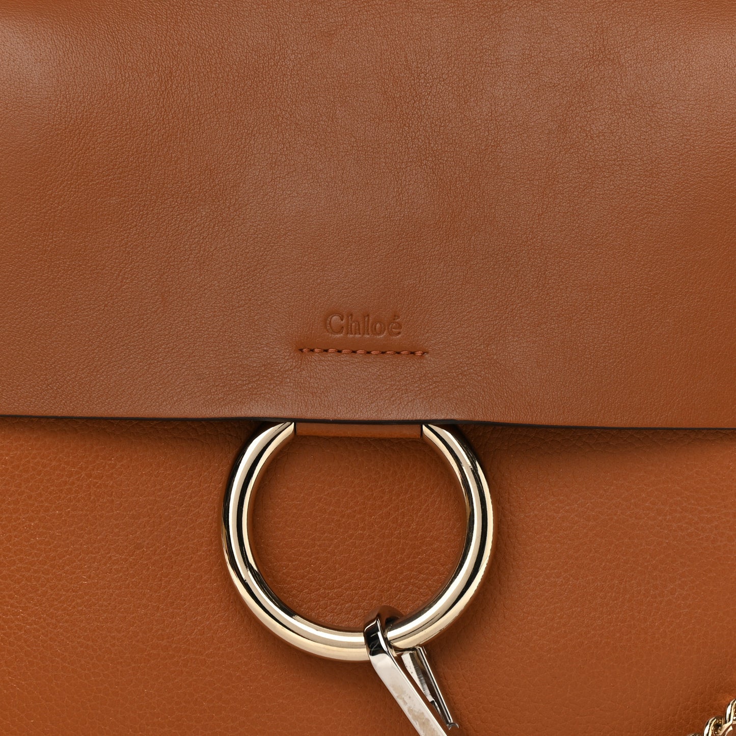 Goatskin Medium Faye Shoulder Bag Caramel