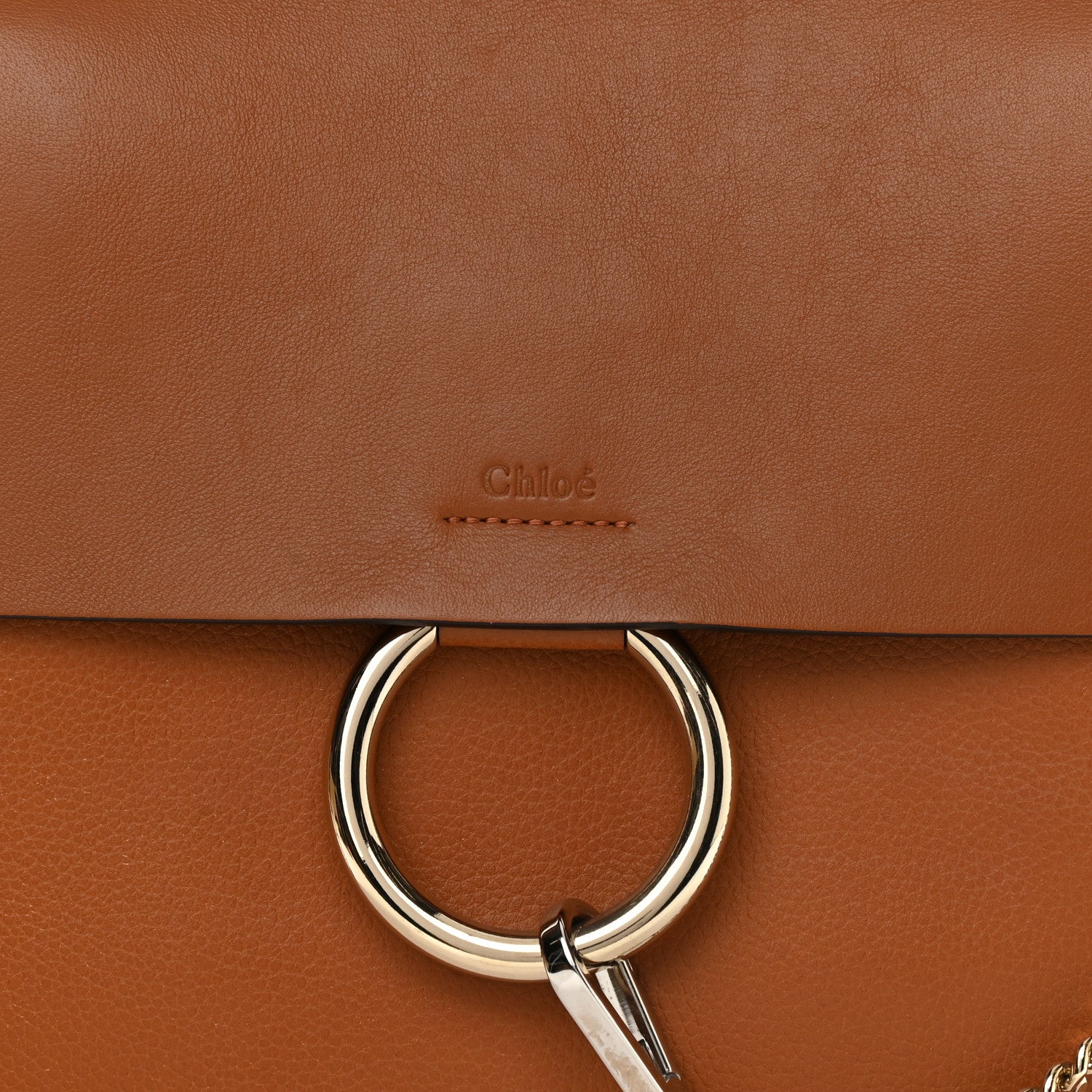 Chloe Goatskin Medium Faye Shoulder Bag Caramel 7 of 11