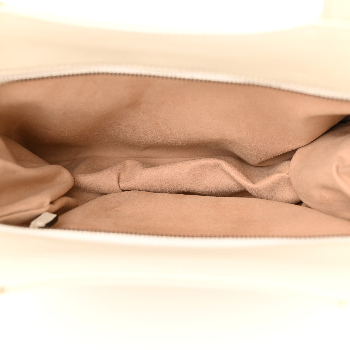 Senna Calfskin Petite GG Small Tote Mystic White