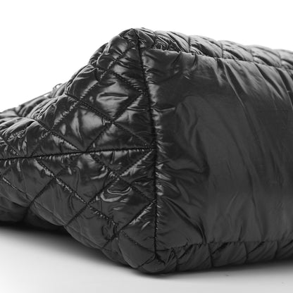Chanel Nylon Quilted Large Coco Cocoon Tote Black 8 of 9