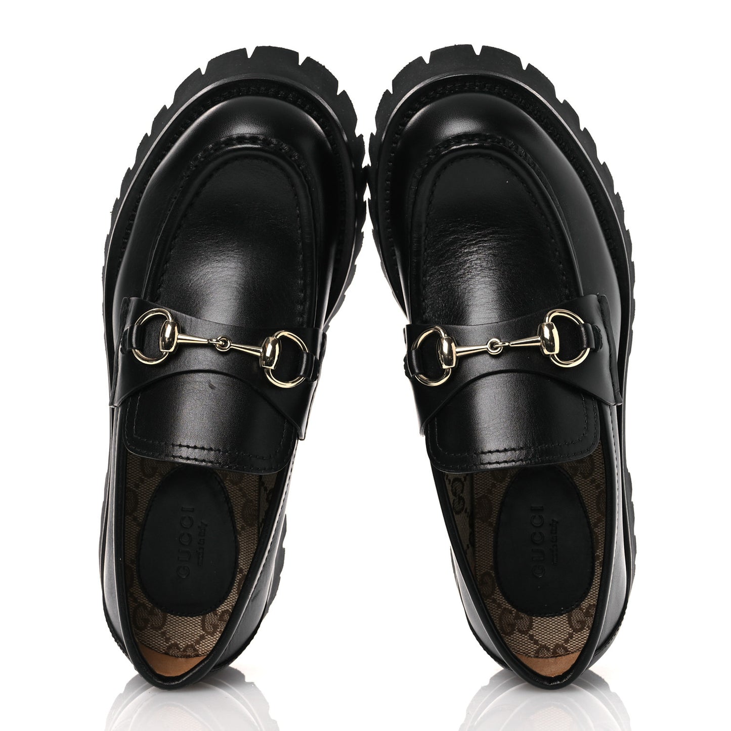 Betis Glamour Calfskin Womens Horsebit Loafers 37.5 Black