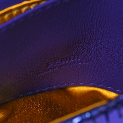 Fendi Sequin Paillettes Shiny Nappa Sex and the City Nano Baguette Charm Viola Purple Rain 6 of 8