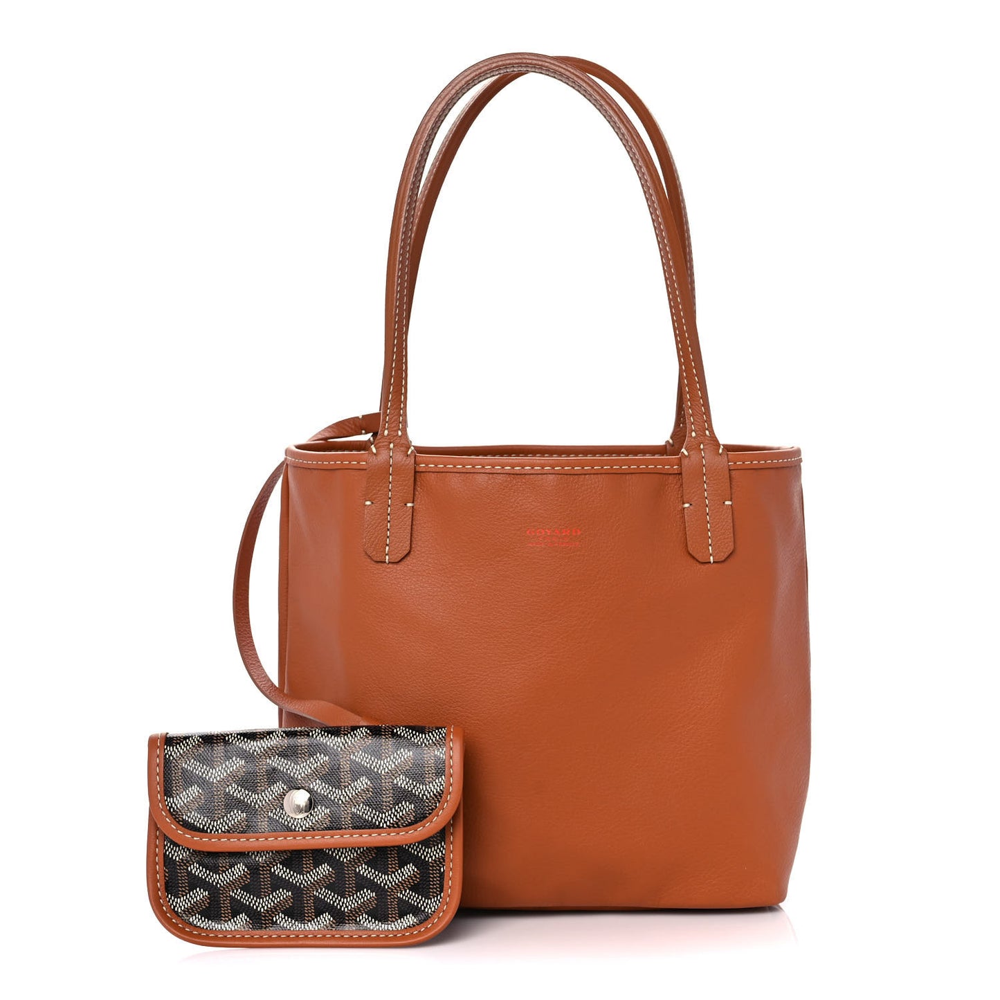 Goyardine Reversible Mini Anjou Black Gold
