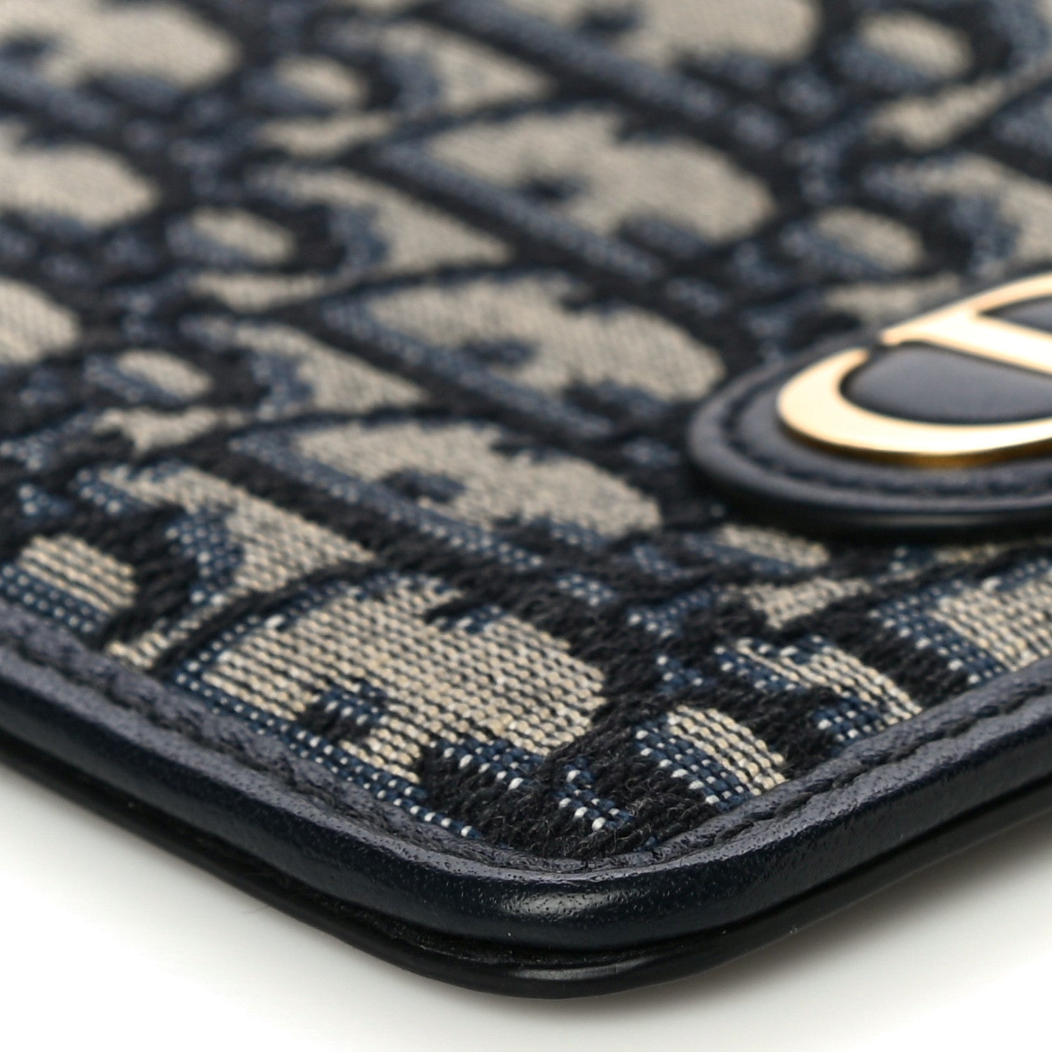 Christian Dior Oblique 30 Montaigne Long Wallet Blue 7 of 8