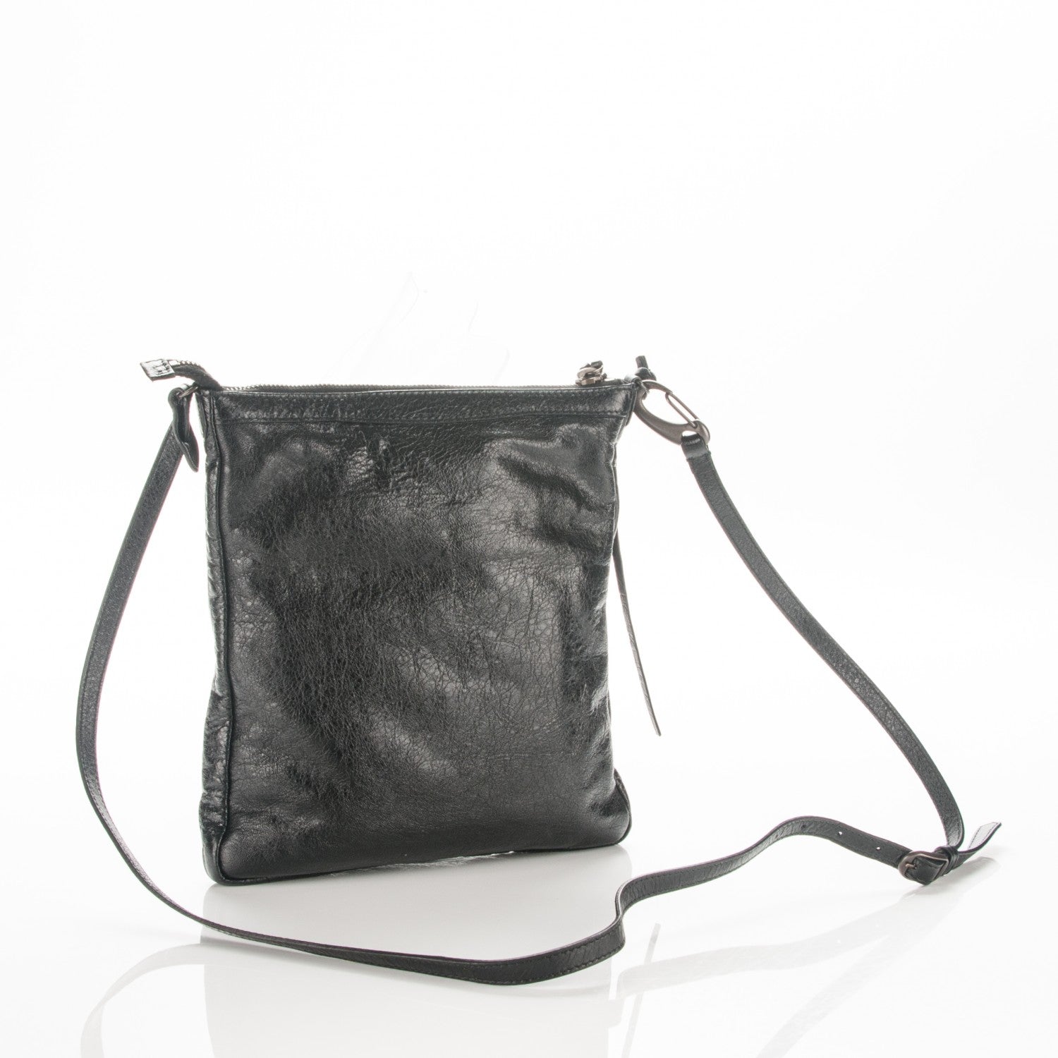 Balenciaga Agneau Classic Hardware Flat Crossbody Black 3 of 7