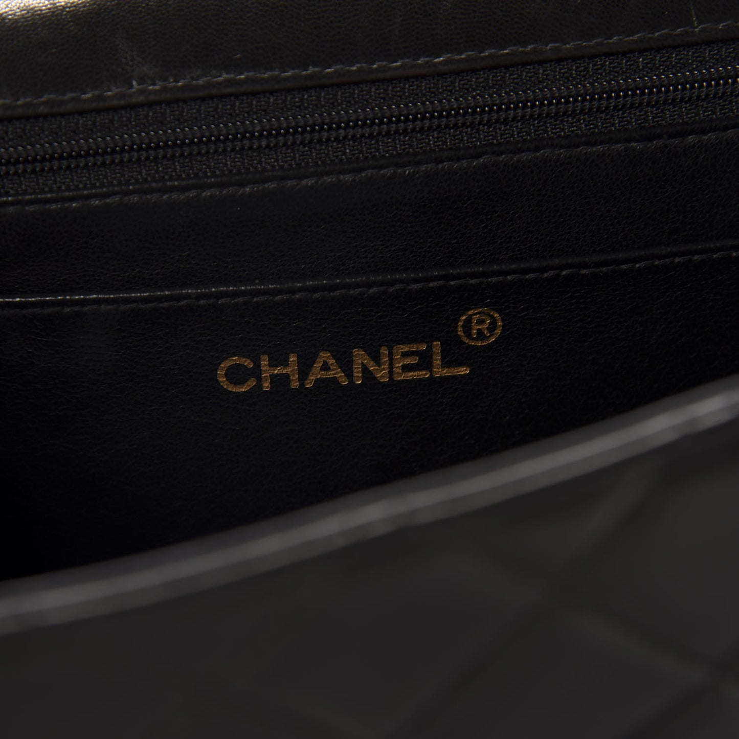 Lambskin Quilted Jumbo Single Flap Black