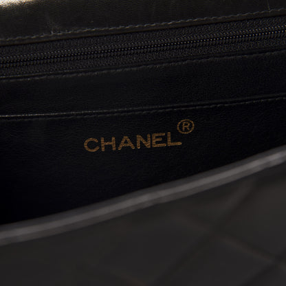 Chanel Lambskin Quilted Jumbo Single Flap Black 8 of 11