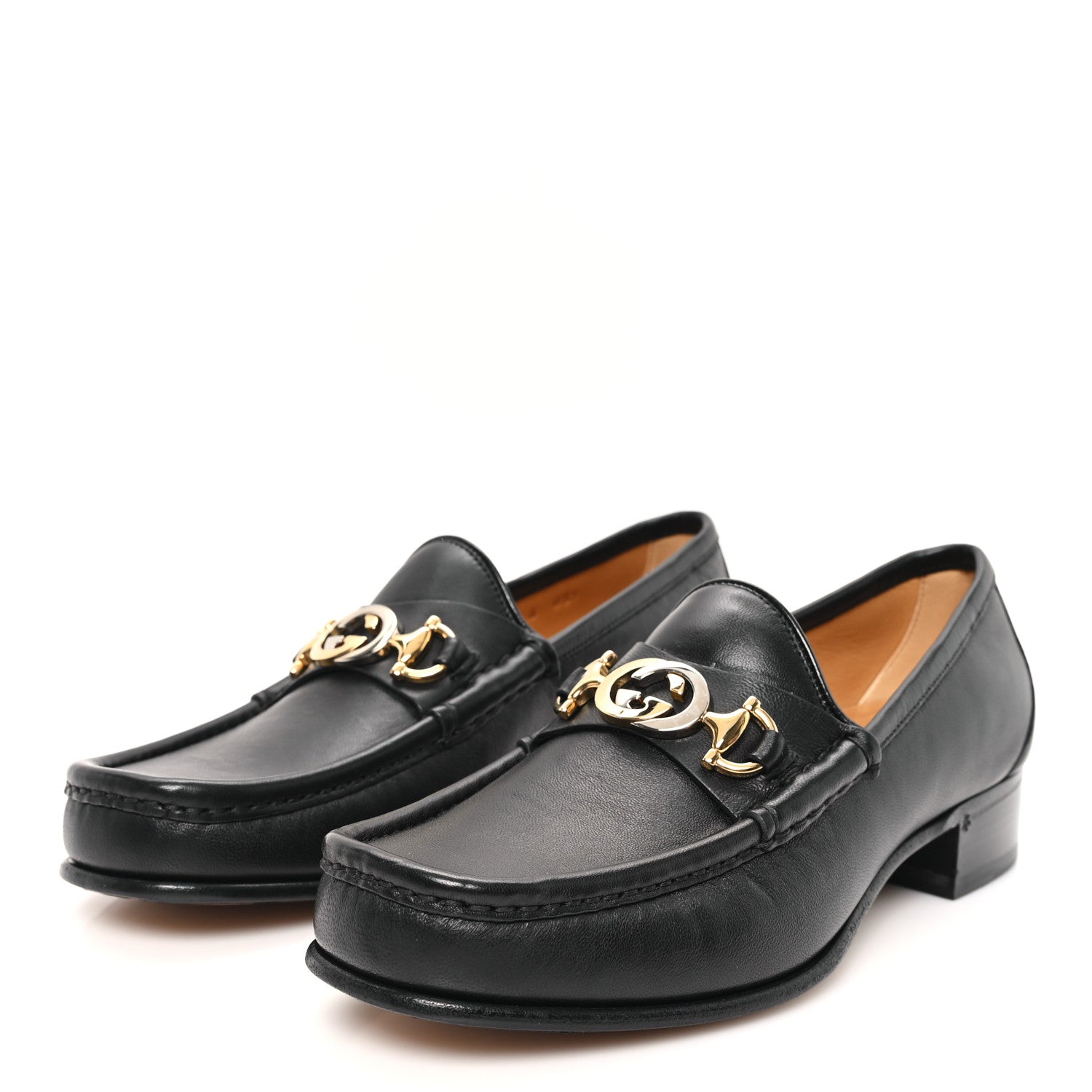 Gucci Agnello Plonge Granada Kid Mens Zumi Loafers 6 Black 4 of 10