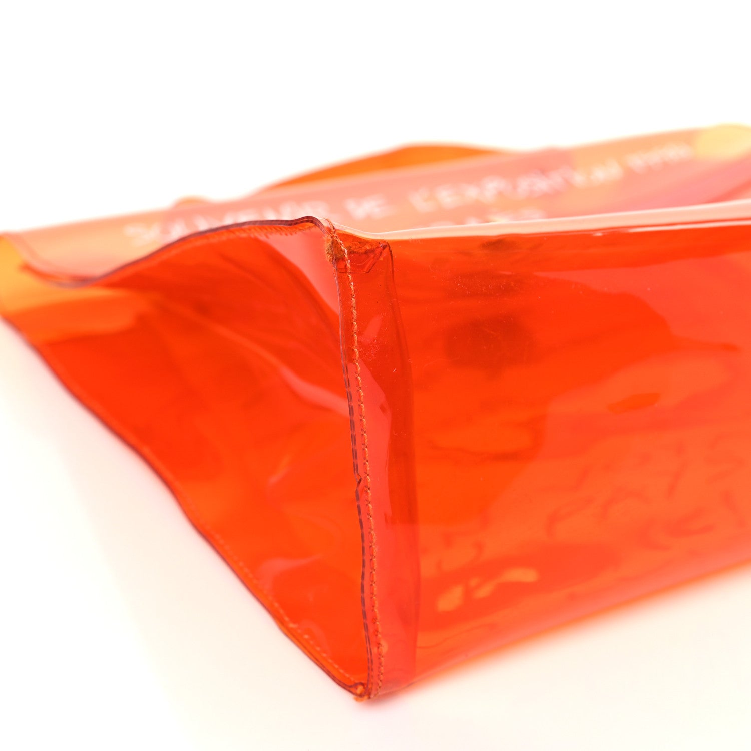 Hermes Vinyl Souvenir De L'Exposition Kelly Orange 7 of 10