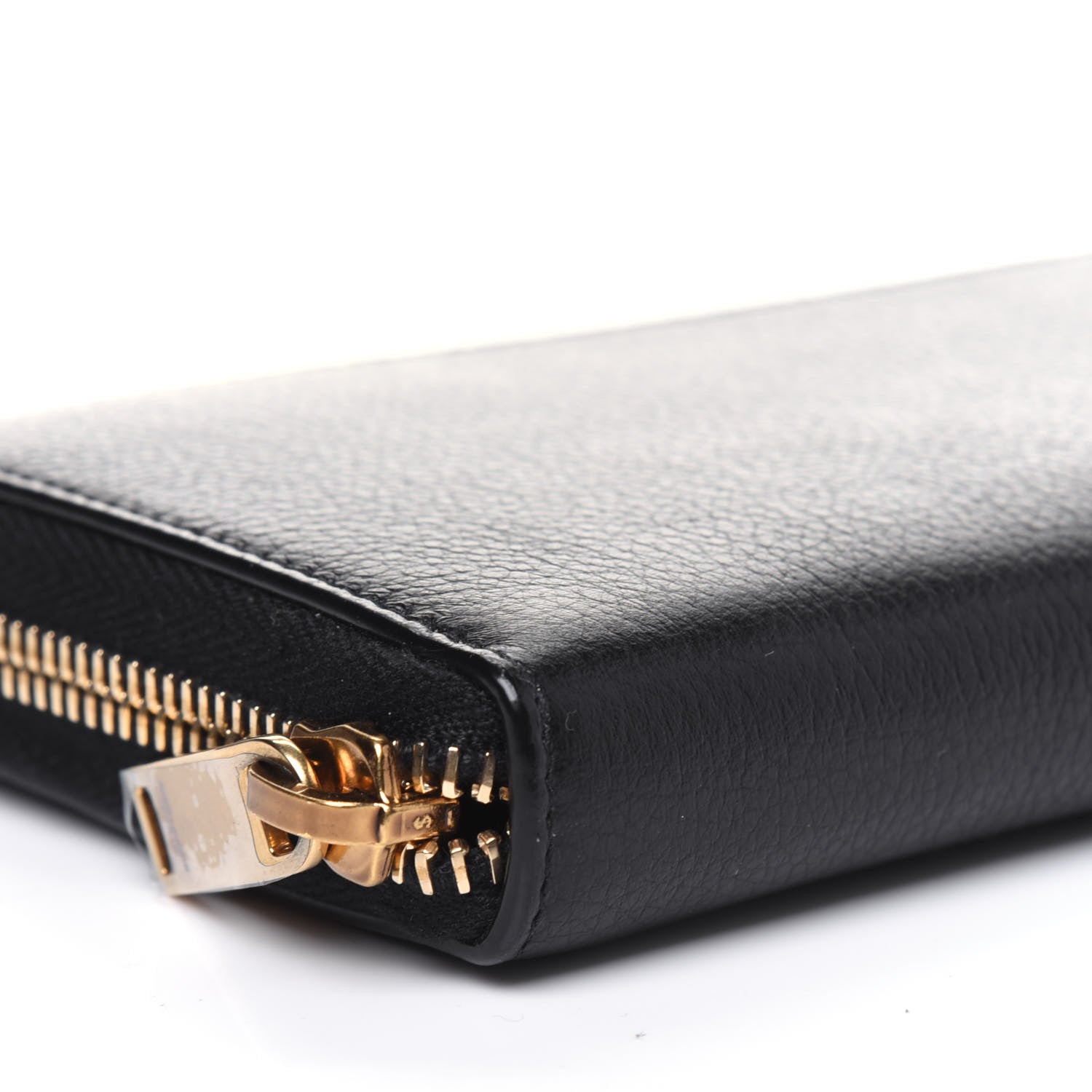 Saint Laurent Grained Calfskin Zip Around Wallet Black 18 of 32