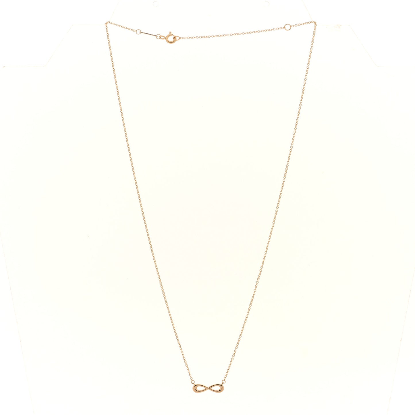 18K Rose Gold Infinity Pendant Necklace