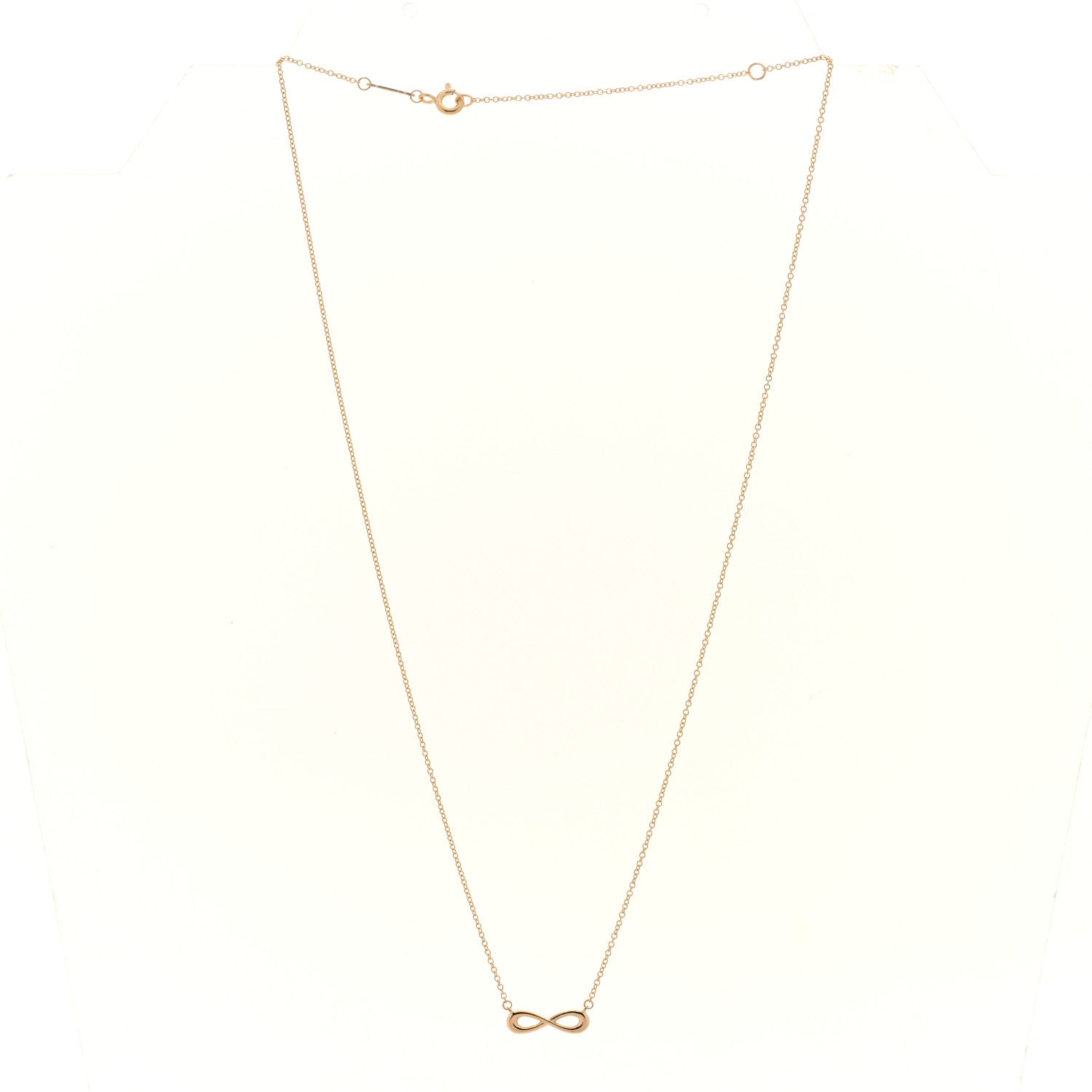 Tiffany 18K Rose Gold Infinity Pendant Necklace 2 of 3