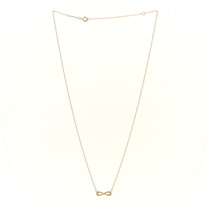 Tiffany 18K Rose Gold Infinity Pendant Necklace 2 of 3