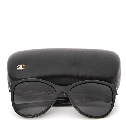 Chanel Cat Eye Chain Polarized Sunglasses 5326 Black 20 of 20
