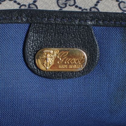Gucci Monogram Web Tote Navy Blue 6 of 8