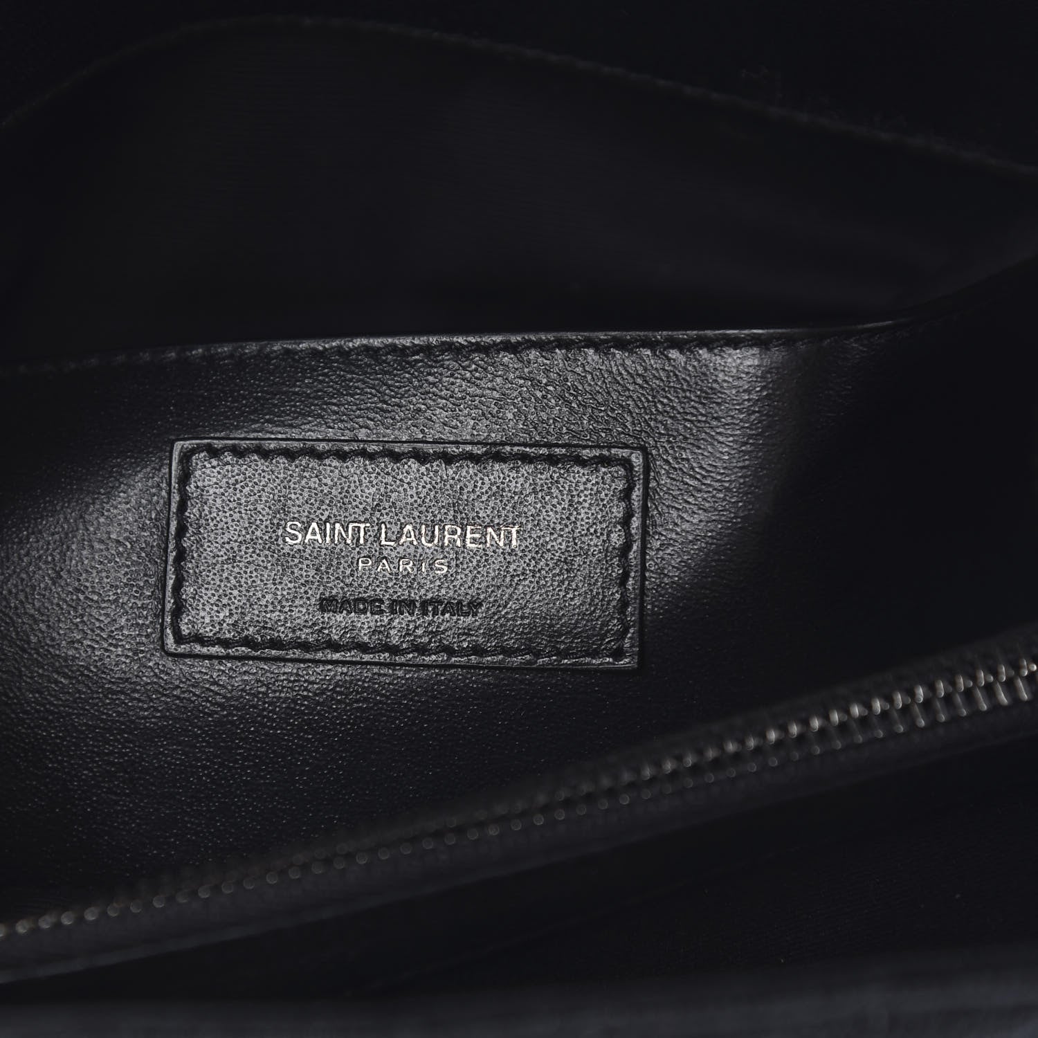 Saint Laurent Sheepskin Matelasse Chevron Monogram Large College Satchel Black 6 of 15