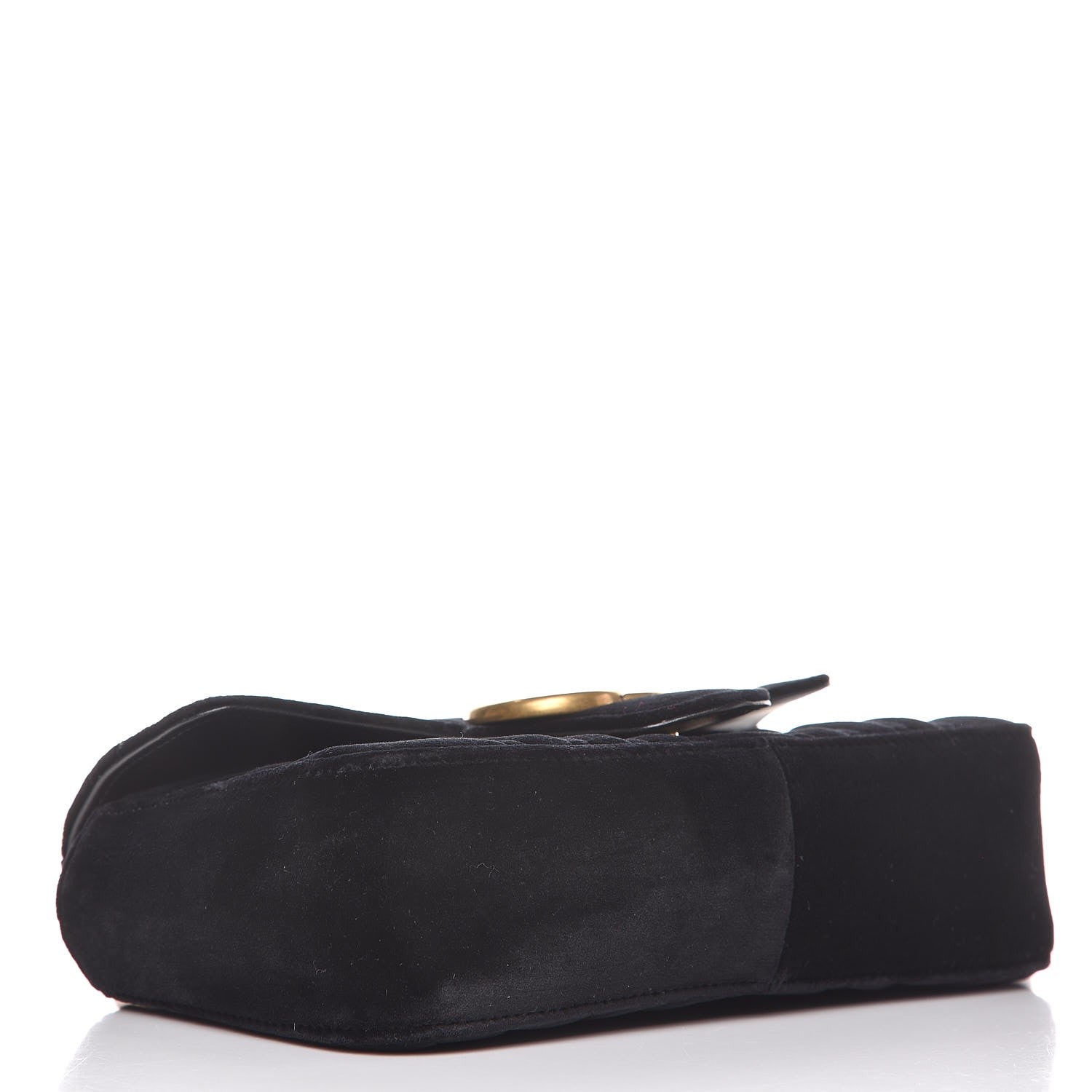 Gucci Velvet Matelasse Mini GG Marmont Shoulder Bag Black 4 of 8
