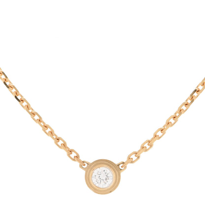 Cartier 18K Yellow Gold Diamond XS D'Amour Pendant Necklace 4 of 7