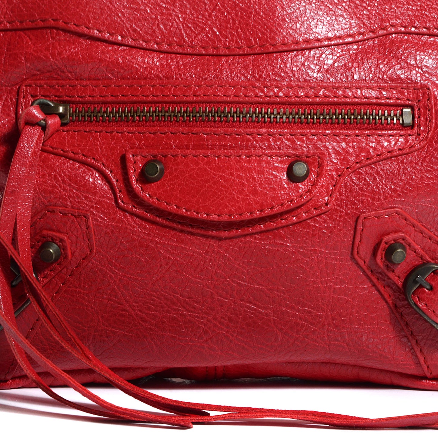 Agneau Porte Toilette Makeup Clutch Rouge Cardinal