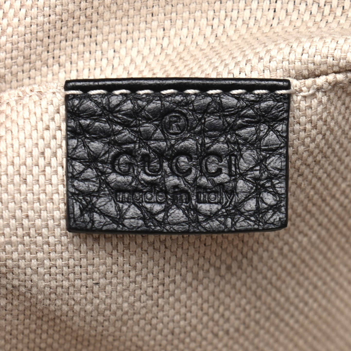 Pebbled Calfskin Small Soho Disco Bag Black