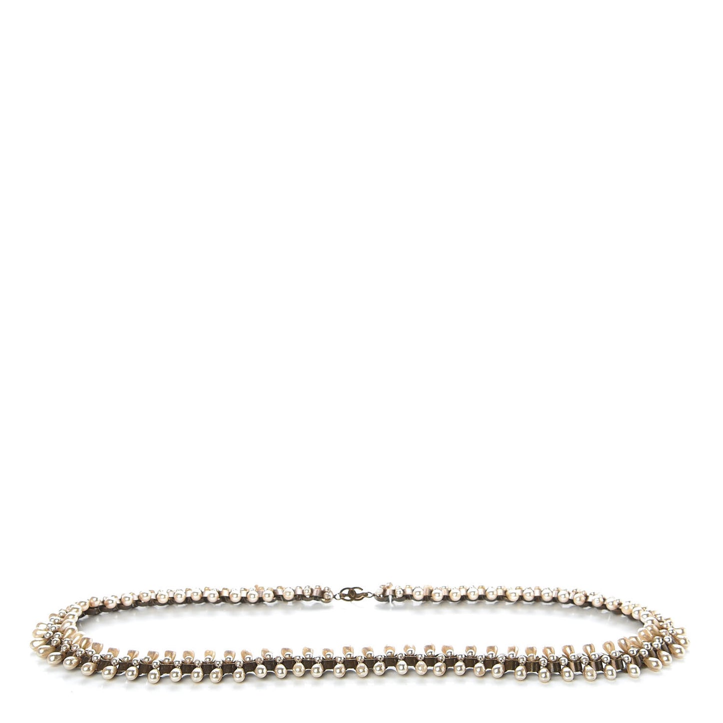 Pearl CC Chain Belt Gold