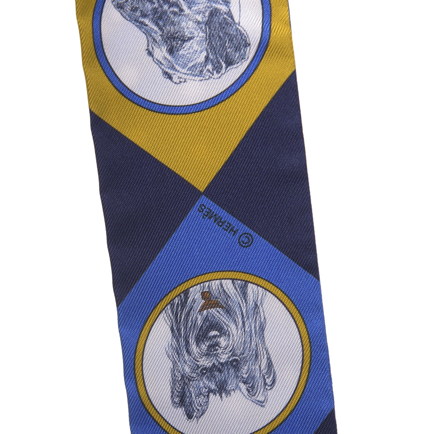 Silk Colliers Et Chiens Twilly Blue Roy Gold Marine