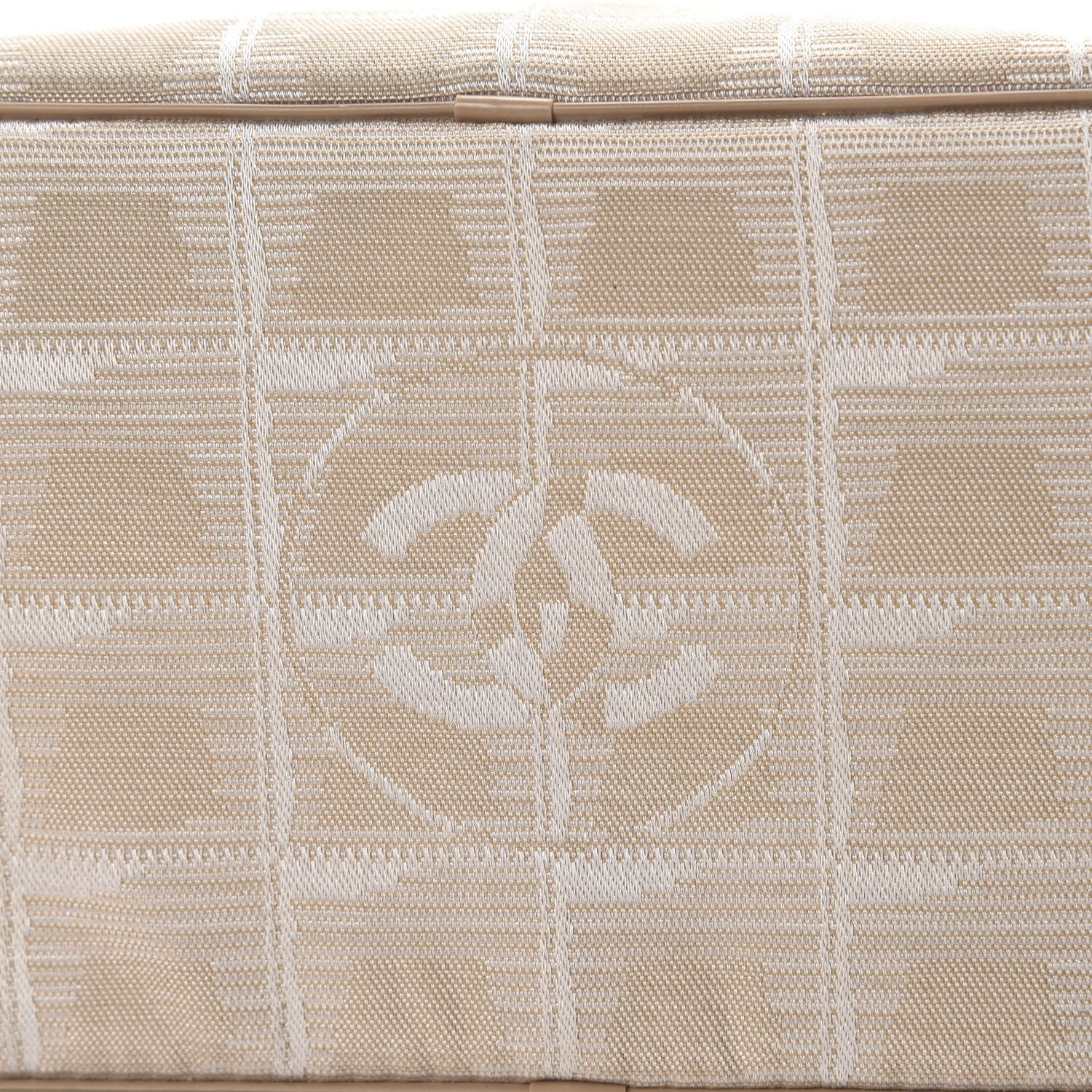 Chanel Nylon Travel Bowler Beige 12 of 14