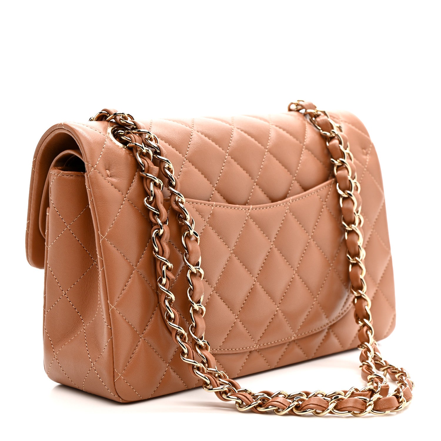 Chanel Lambskin Quilted Small Double Flap Brown 3 of 11