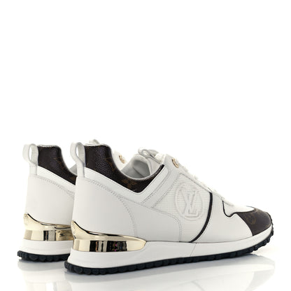 Louis Vuitton Calfskin Monogram Run Away Sneakers 39 White 3 of 8
