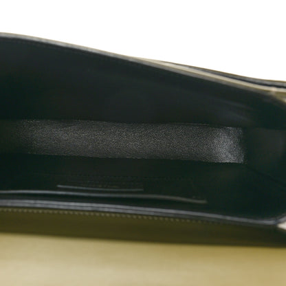 Saint Laurent Box Calfskin Monogram Medium Solferino Satchel Loden Green 5 of 9