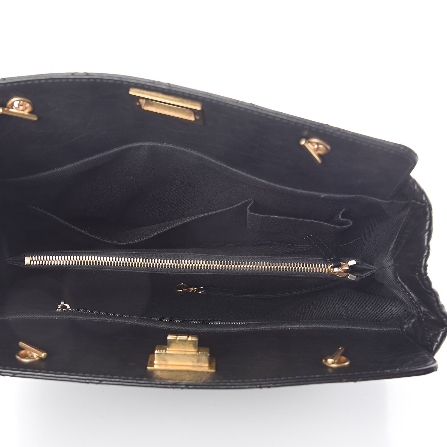 Chanel Aged Calfskin Reissue 2.55 Tote Black 5 of 10