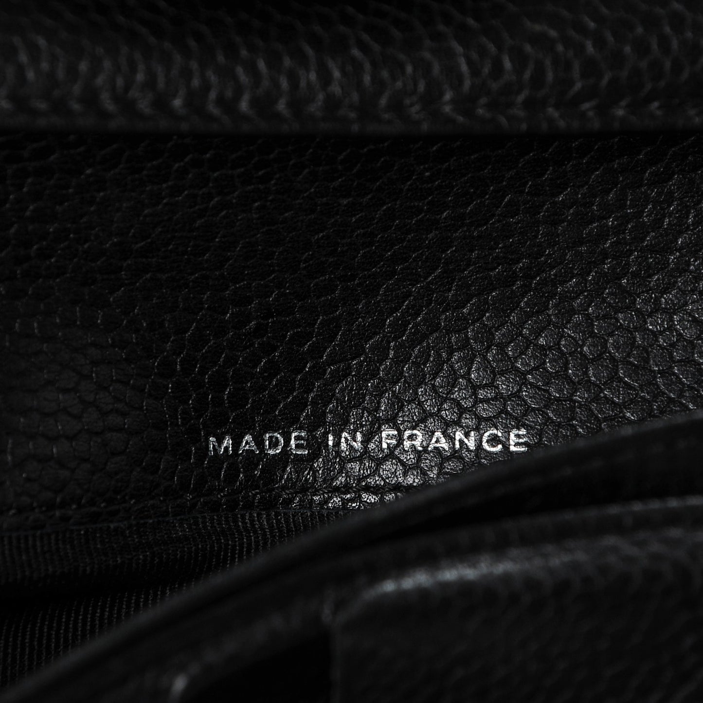 Caviar Quilted Large Flap Wallet Black