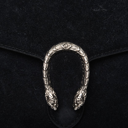 Gucci Suede Mini Dionysus Chain Wallet Black 20 of 21
