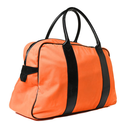 Gucci Nylon Calfskin Duffle Bag Orange 2 of 25
