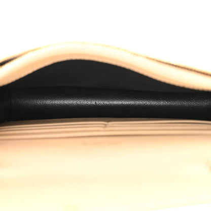 Saint Laurent Grain De Poudre Matelasse Chevron Monogram Envelope Chain Wallet Nude Powder 5 of 13