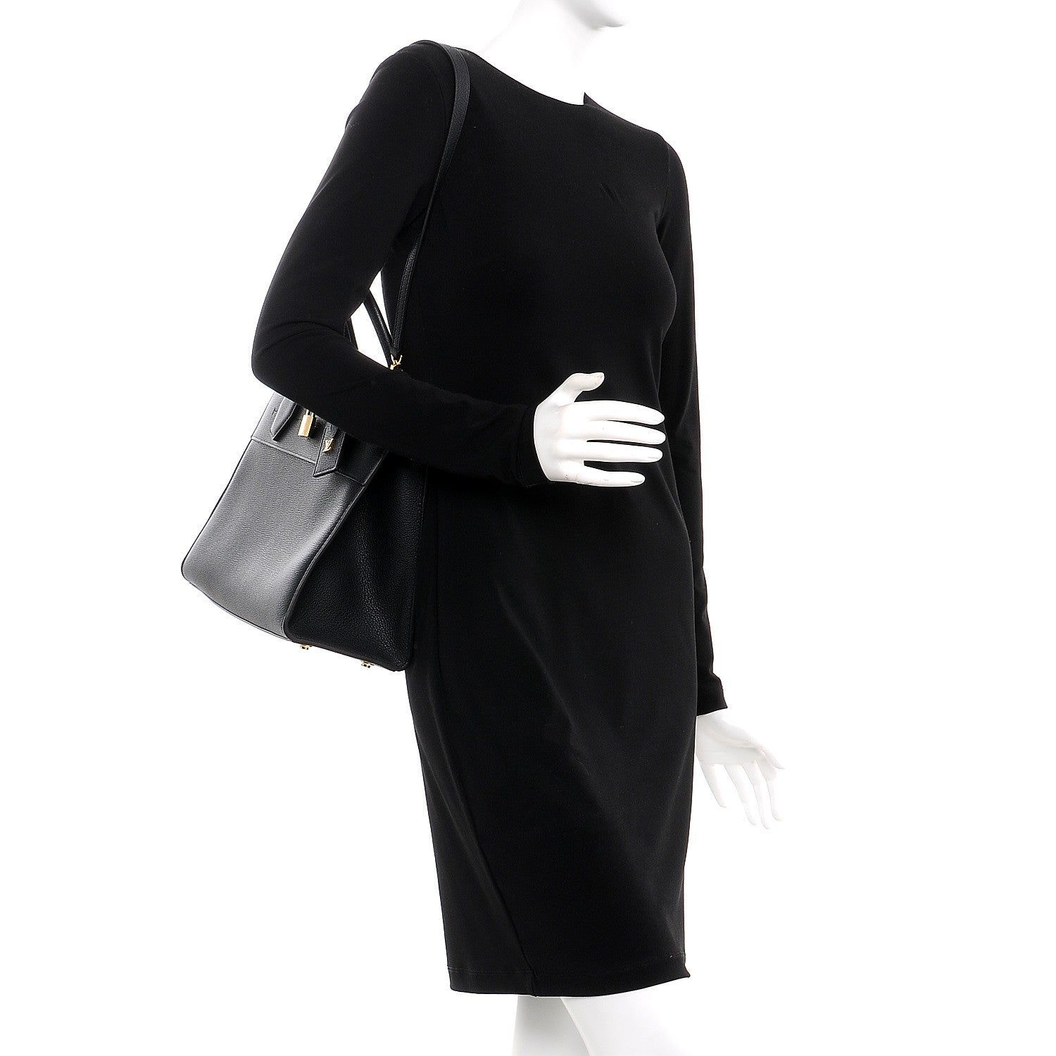 Louis Vuitton Taurillon City Steamer MM Black 2 of 7