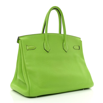 Hermes Togo Birkin 35 Vert Cru 3 of 11