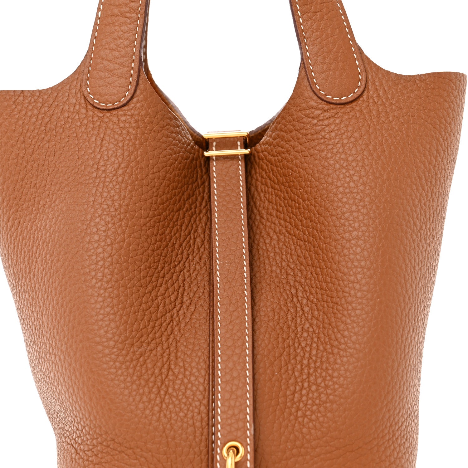 Hermes Taurillon Clemence Picotin Lock 18 PM Gold 8 of 11