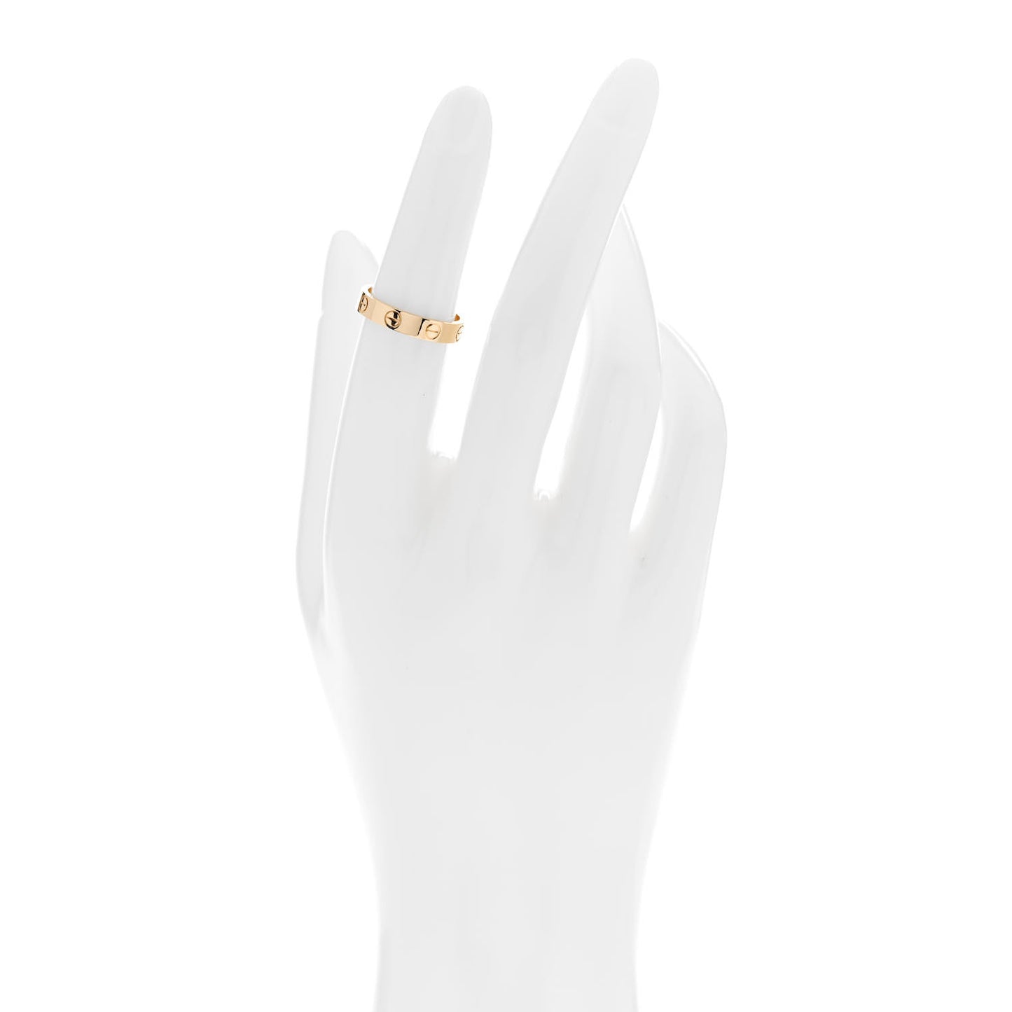 18K Yellow Gold 3.5mm LOVE Wedding Band Ring 50 5.25