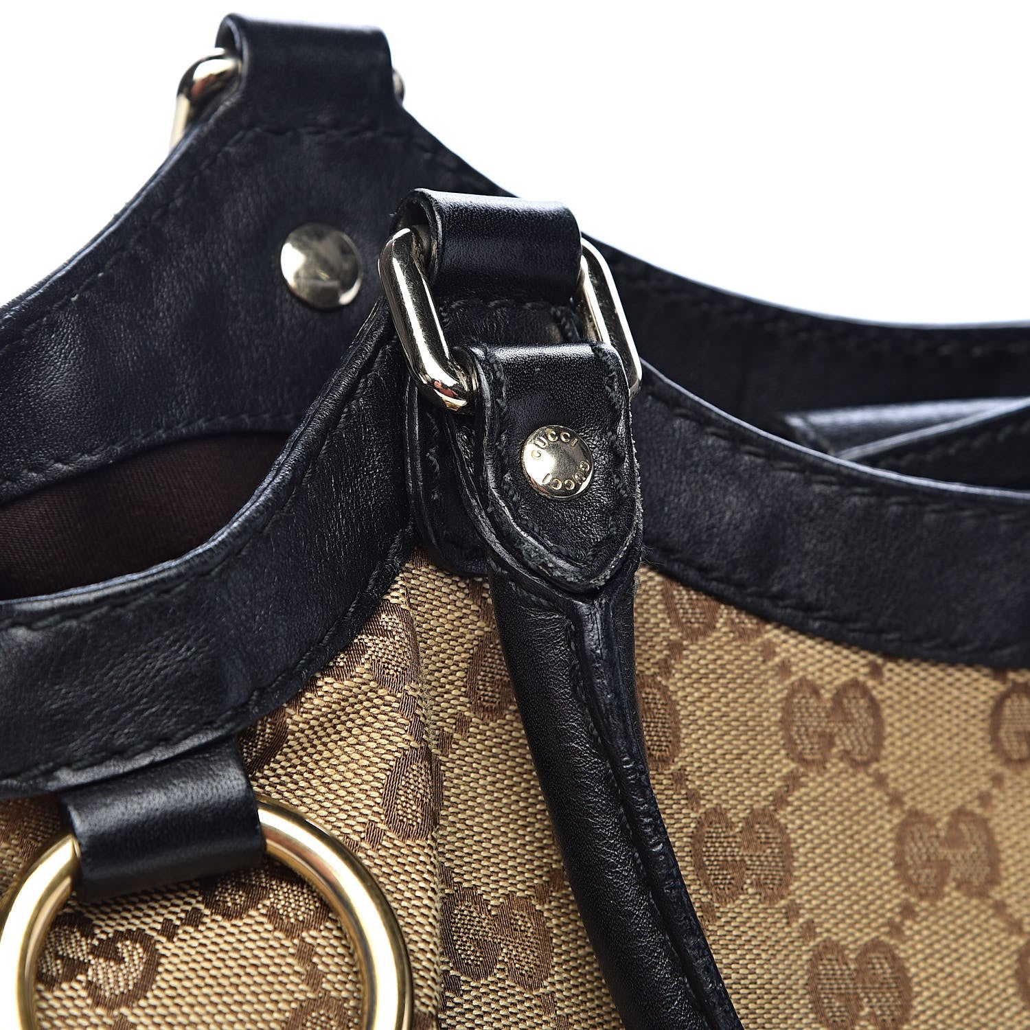 Gucci Monogram Medium Sukey Tote Beige Ebony Black 8 of 14