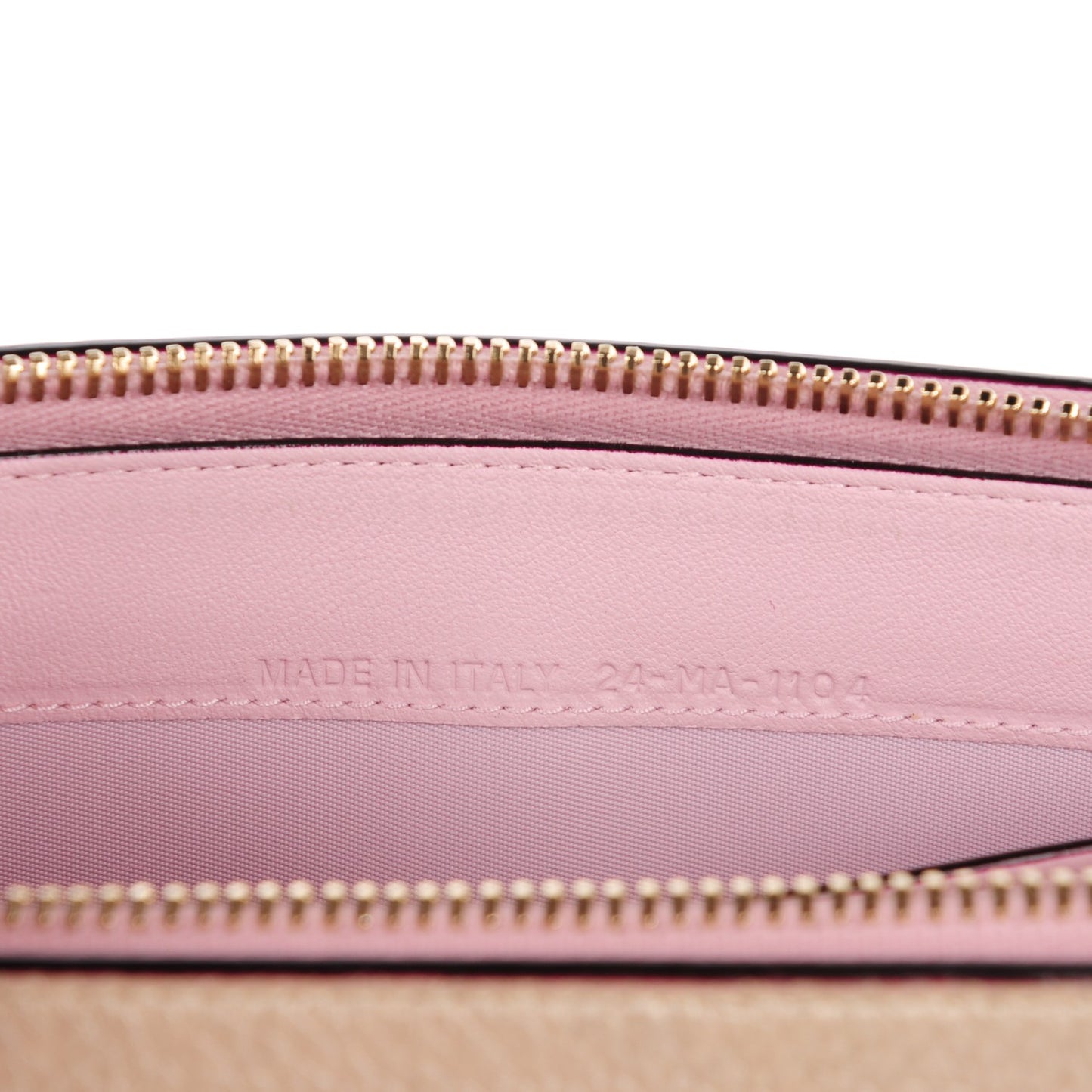 Metallic Bullcalf Diorissimo Voyageur Wallet Champagne