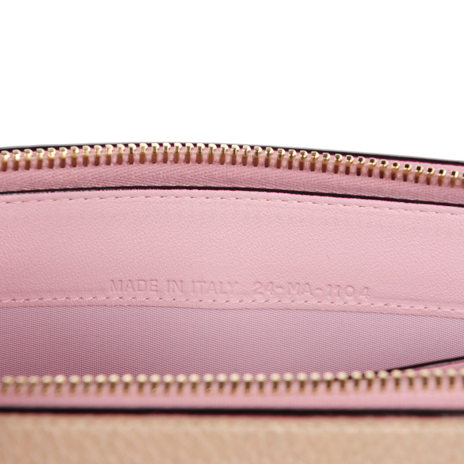 Christian Dior Metallic Bullcalf Diorissimo Voyageur Wallet Champagne 8 of 8