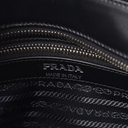 Prada Soft Calfskin Impunture Diagramme Tote Black 7 of 13