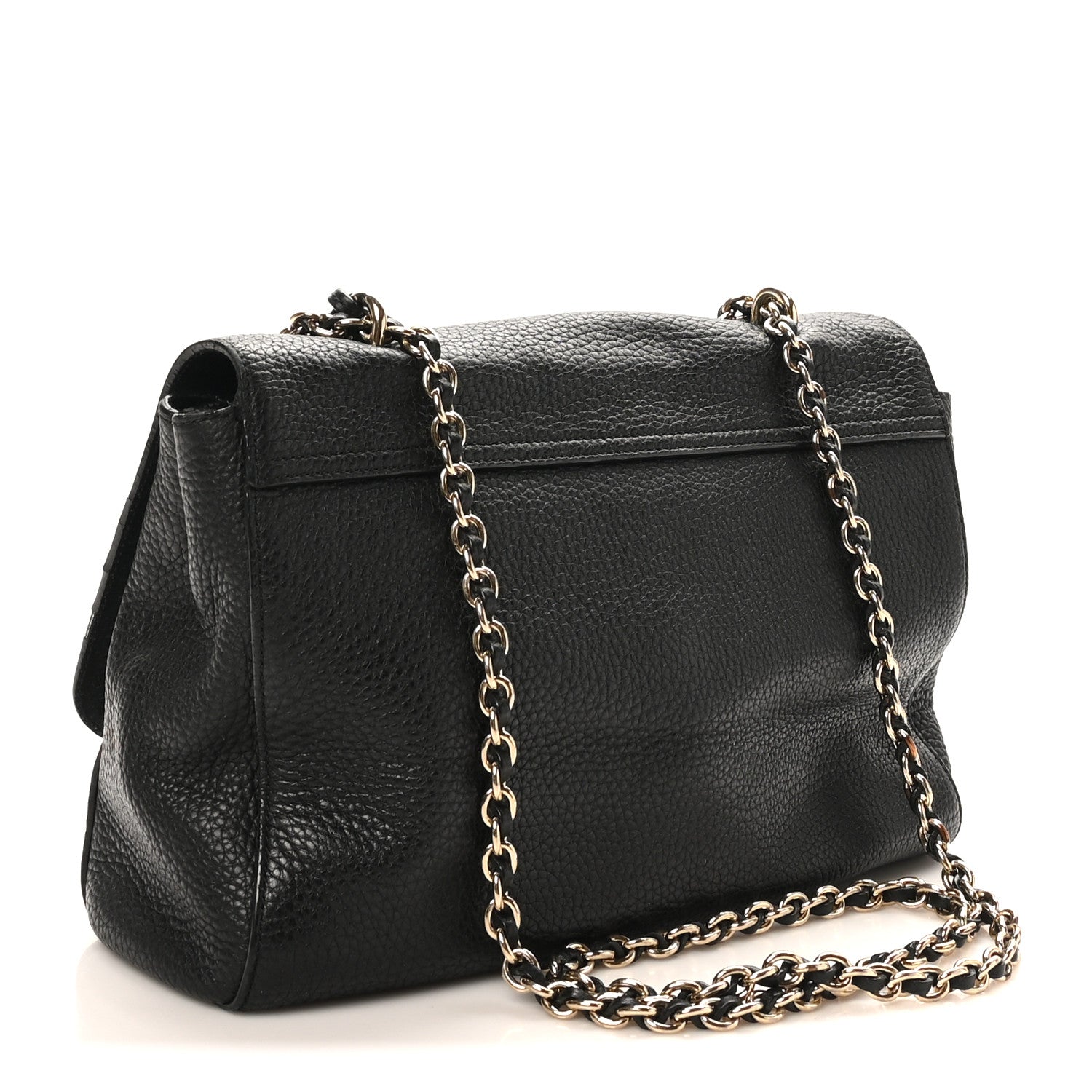 Mulberry Small Classic Grain Calfskin Medium Lily Black 3 of 10