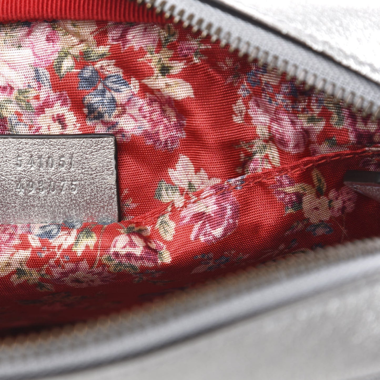 Laminated Nappa Web Trapuntata Small GG Shoulder Bag Argento