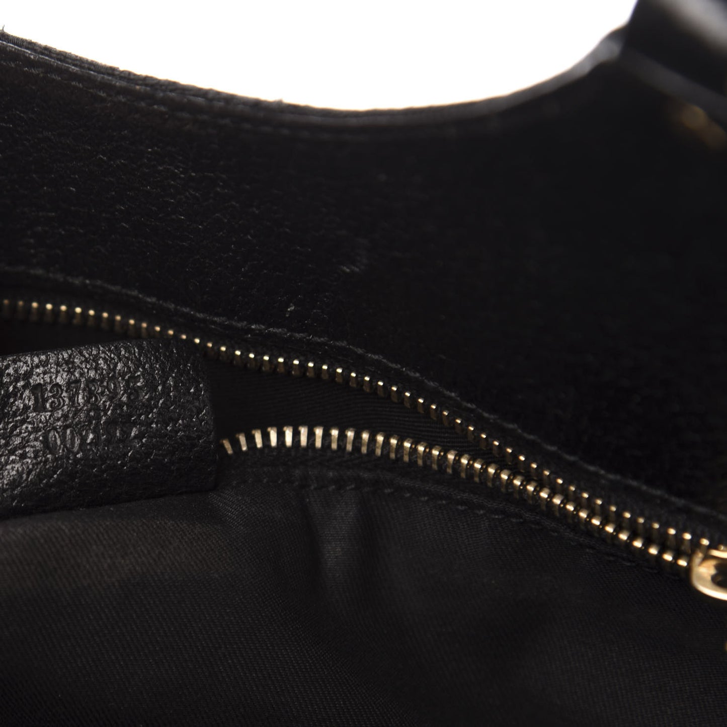 Monogram Bamboo Handle Shoulder Bag Black